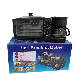 Machine à petit-<span class=keywords><strong>d</strong></span>éjeuner multifonctionnelle trois en un pour la maison : grille-<span class=keywords><strong>pain</strong></span>, mini-four électrique, machine à <span class=keywords><strong>pain</strong></span>, machine à café - Product Image 1