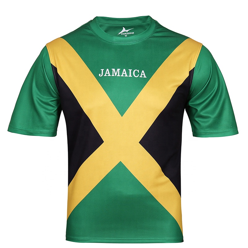 Polo De Manga Corta Con Estampado De La Bandera Del