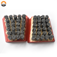 Brosse abrasive de diamant de Francfort de carbure de silicium de vente chaude pour la finition en cuir de surface en pierre