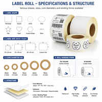 Etiquetas Adhesivas con Código QR ShiDa al por Mayor, Personalizables, con Número de Serie Variable, Material de Papel para Etiquetas de Código de Barras, Color Personalizable