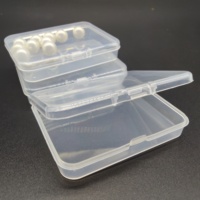 Boîte de rangement en plastique transparente imperméable pour le stockage de bijoux, de perles et de pièces