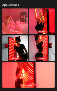 Sản phẩm hot 630nm INFRA liệu pháp Màu đỏ ánh sáng đầy đủ cơ thể liệu pháp ánh sáng đỏ Red <span class=keywords><strong>LED</strong></span> bảng điều chỉnh - Product Image 2