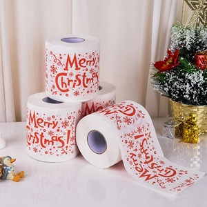 Xmas <strong>Toilet</strong> Paper Christmas Bathroom <strong>Roll</strong> Paper Household <strong>Novelty</strong> Printed <strong>Toilet</strong> Paper Tissue <strong>Roll</strong> - Product Image 1