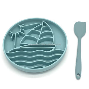 2026 Tendência Produto Varywell Fantasia Ao Ar Livre <span class=keywords><strong>Silicone</strong></span> Alimentação Barco Prancha Cão Água <span class=keywords><strong>Bowl</strong></span> Seafoam Praia Slow Feeder <span class=keywords><strong>Bowl</strong></span> - Product Image 3