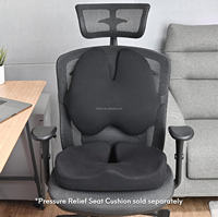 Coussin de soutien lombaire en mousse à mémoire de forme personnalisé OEM ODM, ergonomique, pour le bureau, le jeu, soulagement de la douleur, housse en maille lavable