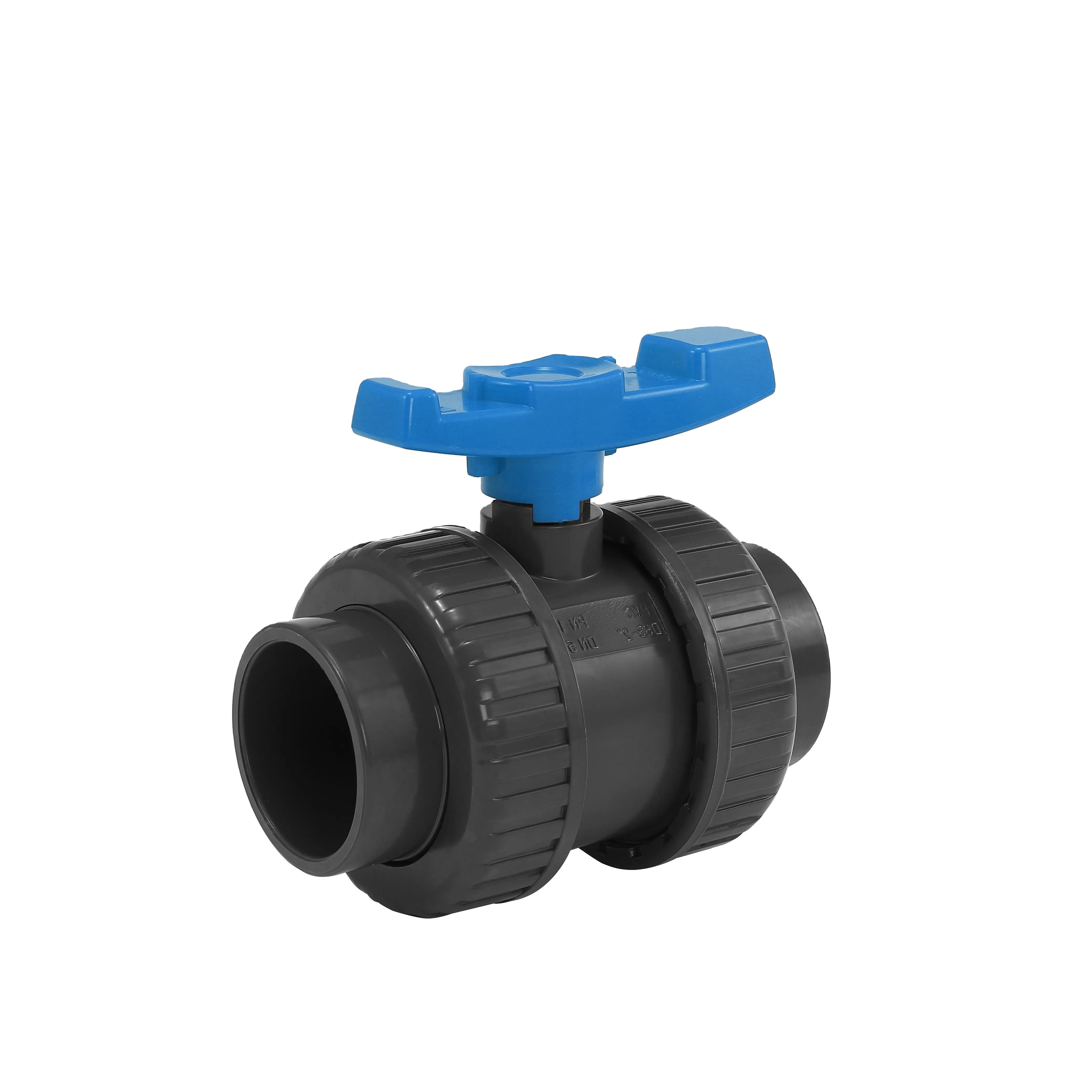 Hot Sale PVC Double Union Ball Valve General Application for All Sizes Customizable OEM ODM Support