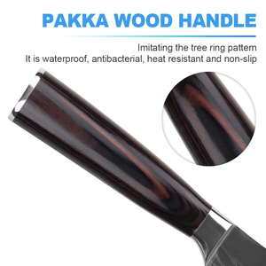 YUEYANG Premium Japonês Chef Faca <span class=keywords><strong>Set</strong></span> Aço Inoxidável Alemão com Lâmina de Damasco para Casa e Restaurante Uso Inclui Caixa de Presente - Product Image 3