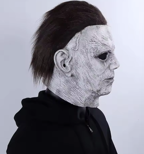 <span class=keywords><strong>Maschera</strong></span> di Michael Myers per Cosplay, Costume di Halloween, Copertura Completa in Lattice, Accessorio per Feste Horror - Product Image 3