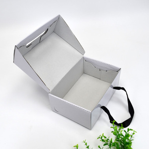 Bán buôn hộp giày dày sóng E hộp giấy biểu tượng tùy chỉnh hộp giày di động cho Pops Giày khởi động với Ribbon xử lý - Product Image 3