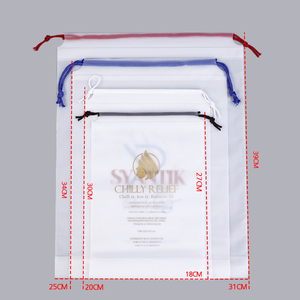 Tùy chỉnh rõ ràng Matte Eva dây kéo túi nhựa Poly dây kéo túi bao bì cho tóc khăn quần áo giày - Product Image 6