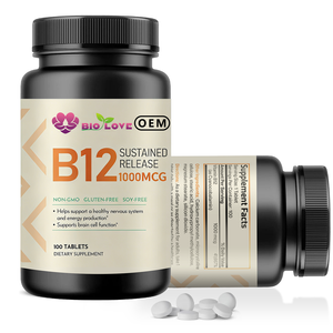 우수한 비타민 <span class=keywords><strong>B12</strong></span> 보충제 정제 1000mcg 메틸코발라민 에너지 집중력 인지 기능용 - Product Image 5