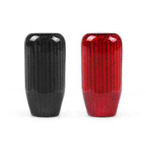 Pomo de Cambio de Fibra de Carbono Genuino para Modificación de Automóviles, Palanca de Cambio de Marchas de Aluminio con Palanca Tipo Cristal - Product Image 4