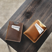 Produsen Amerika Serikat Grosir Dompet Pendek Pria Multi-Kartu Model Sederhana Lipat Bahan Kulit Asli