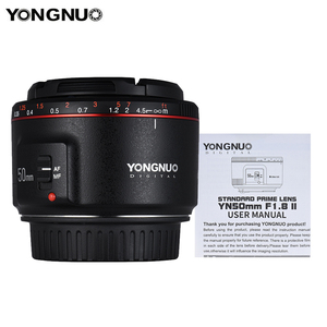 Objectif autofocus à grande ouverture YN50mm F1.8 II 50mm F1.8 pour <span class=keywords><strong>Canon</strong></span> 100d 650d 5d 77d <span class=keywords><strong>1000d</strong></span> 60D pour Nikkor pour Sony - Product Image 3