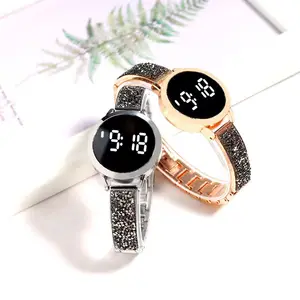 Luxury Rose Gold Watch Ladies digital Diamond Wrist watch Elegant Female for with women watch gift