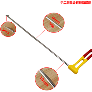 Herramientas de aleta de <span class=keywords><strong>tiburón</strong></span> para ganchos de cola de ballena de borde prensado, herramientas de reparación de automóviles, pieza de reparación de calidad, herramientas de varilla PDR de cabeza plana de color rojo - Product Image 5