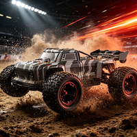 Coche RC sin Escobillas US Stock N517A 1/12, 70KM/H de Alta Velocidad, 4WD Todoterreno, Monster Truck RER, Versión con 2 Baterías, Dropshipping