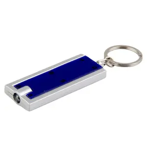 Top Popular Promotional LED Keychain/LED Flashlight Tag/Rectangular LED Key chain