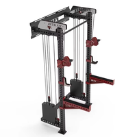 Équipement de musculation en acier inoxydable à faible encombrement pour la maison commerciale Machine de croisement de câbles muraux REYK-19