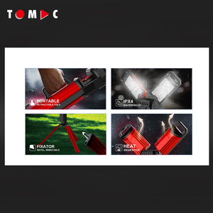 Luz de Trabajo LED TOMAC de 7000 Lúmenes y 18V, Soporte de Trípode Compatible con Baterías Makita, DeWalt, Milwaukee, <span class=keywords><strong>Bosch</strong></span>, Metabo y Stanley - Product Image 5