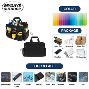 Sac de travail amovible Mydays pour l'extérieur, sac <span class=keywords><strong>à</strong></span> outils amélioré, organisateur d'outils <span class=keywords><strong>à</strong></span> ouverture supérieure pour le nettoyage domestique et le rangement de voiture - Product Image 2