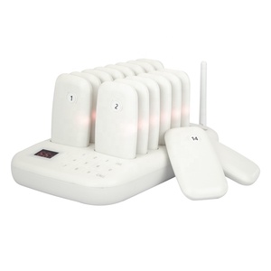 Cafe Bar 16 zumbadores recargables posavasos paginación Beeper impermeable vibrador inalámbrico <span class=keywords><strong>camarero</strong></span> sistema de llamada buscapersonas restaurante - Product Image 4