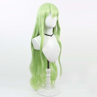 Kostum pesta Halloween biru arsip Tachibana Hikari Nozomi Cosplay hijau panjang wig bergelombang GAHC-026