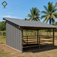 Tôle de toiture en PVC à faible coût, haute résistance, imperméable, ignifuge et isolante thermiquement pour villas au Pérou, au Chili et au Panama