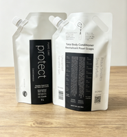 Pochettes souples personnalisées avec bec verseur pour recharge de gel douche, shampoing, liquide vaisselle, savon liquide, lessive – 2L, 3L, 4L