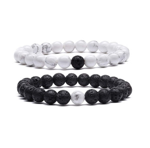 <span class=keywords><strong>Bracelet</strong></span> en <span class=keywords><strong>pierre</strong></span> de lave naturelle, pour hommes, diffuseur d'<span class=keywords><strong>huile</strong></span> <span class=keywords><strong>essentielle</strong></span>, de perles de <span class=keywords><strong>pierre</strong></span> <span class=keywords><strong>volcanique</strong></span>, vente en gros - Product Image 1