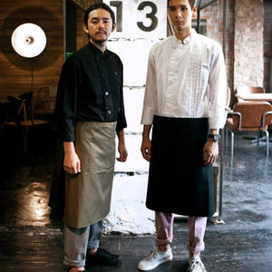 Delantal Corto de Verano para Hombre, Delantal de Lona Niuweili, Media Manga, para Restaurante, Cocina, Solicitar Refrigerador - Product Image 2