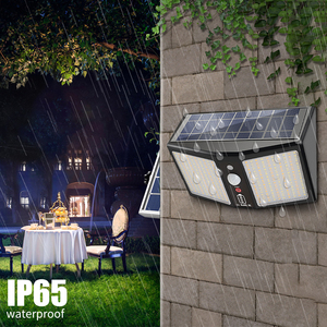 Ip65 360 <b>LED</b> Solar <b>Light</b> Waterproof Outdoor Solar Lamp with Motion <b>Sensor</b> <b>Light</b> 6 Modes SunLight <b>LED</b> Spotlight for Garden Decora - Product Image 5