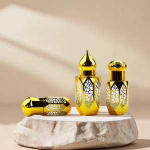 3ML 6ML 12ML Oud Vide Glas-Attar-Rollerflasche Ätherisches Öl Moschus Glas-Roll-on Arabische Parfümöl-Flaschen mit Glasstäbchen - Product Image 2