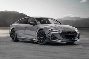 Kit de cuerpo completo de fibra de carbono seco genuino estilo ZS <span class=keywords><strong>M</strong></span> para Audi RS6 actualización parachoques delantero parachoques trasero faldones laterales escape - Product Image 5