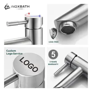 INOXBATH-grifos de agua para lavabo, mezcladores de agua para baño, color personalizado, fabricante sus304