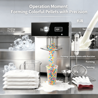 Machine à glace à particules moléculaires, structure durable résistante à l'usure, machine à glace commerciale pour grande usine de desserts