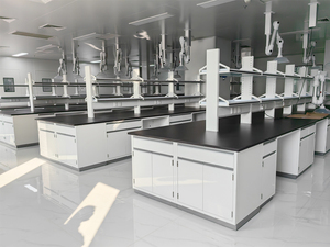 Muebles de Laboratorio Escolares Personalizados, Superficie de Trabajo de Resina Fenólica, Banco de Trabajo Central de Acero para Hospital, Laboratorio, Farmacia, Laboratorio de Microbiología - Product Image 5