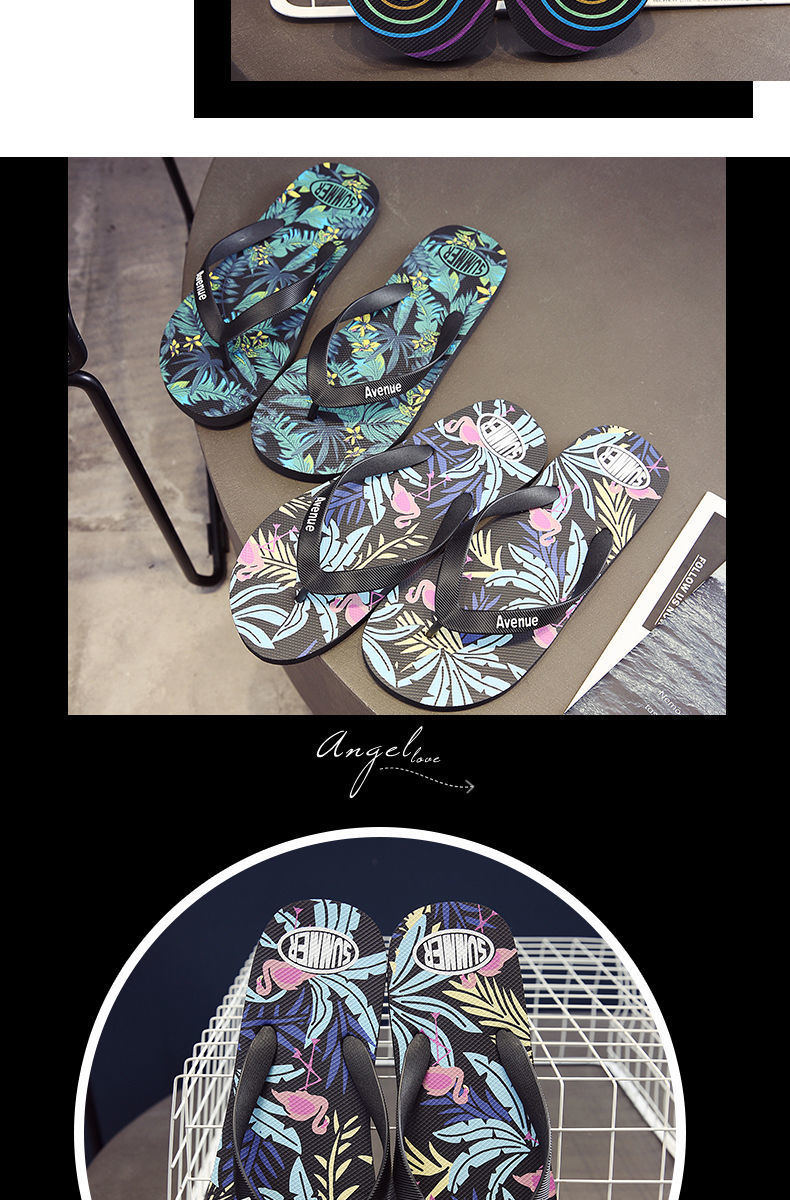 Custom Printed Rubber PVC Filpflops Slip On Mens Flip Flops Lightweight Soft Unisex Slippers
