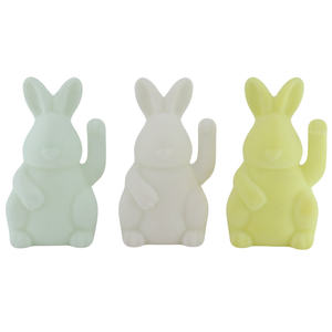 ของตกแต่งรูปกระต่ายอีสเตอร์ตุ๊กตาพลาสติกหูยาวรูปกระต่ายสัตว์น่ารักสำหรับตกแต่งเทศกาลอีสเตอร์ - Product Image 6