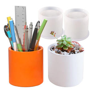 Molde Redondo de Silicona <span class=keywords><strong>para</strong></span> <span class=keywords><strong>Resina</strong></span> <span class=keywords><strong>Epoxi</strong></span>, Apto <span class=keywords><strong>para</strong></span> Microondas, <span class=keywords><strong>para</strong></span> Macetas, Posavasos, Plantas Suculentas - Product Image 3