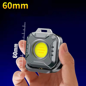 New popular 500 lumens portable mini handheld COB <b>flashlight</b> magnetic rechargeable small EDC pocket emergency <b>flashlight</b> - Product Image 4