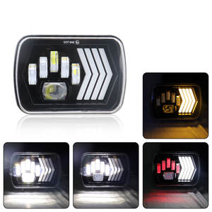 Phare LED H4 7 pouces 100W 6000K 6000 Lumens, étanche IP67, montage universel, phare carré pour voiture - Product Image 6