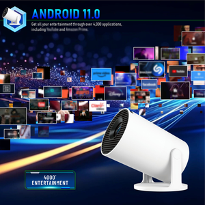 โปรเจคเตอร์ขนาดเล็ก EU Short Throw Hy300 Pro+ รุ่น 4k Smart Home Video แบบพกพา พร้อม Dual WIFI6 ระบบ Android 14 ความสว่าง 170 ลูเมน - Product Image 2