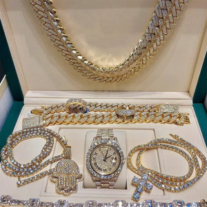 <span class=keywords><strong>Orologi</strong></span> Hip Hop con Movimento Automatico Completamente Tempestati di Diamanti Fatti a Mano con Moissanite - Product Image 6