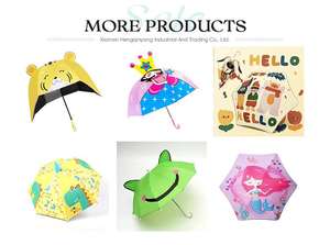 Design 6k automaticamente trasparente bambini disegni dipingono te animali della foresta ombrello dritto - Product Image 6