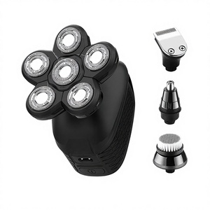 4-in-1 Electric <b>Razor</b> <b>Head</b> Shavers for Bald Men Waterproof Wet Dry Shaving Grooming Kit for Balder Usb Rechargeable - Product Image 1