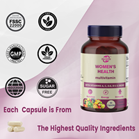 Haccp Femmes Supplément Multivitamine & Multimineral pour l'Energie Humeur Cheveux Peau & Ongles Capsules Vitamines pour Femmes