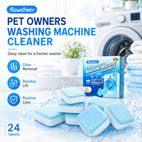 Tablettes nettoyantes moussantes pour lave-linge domestique, pour poils et taches d'animaux, nettoyage en profondeur, sans danger pour les machines à laver.