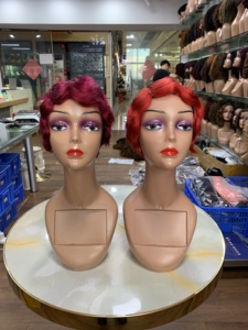 Peluca de Cabello Humano Rizado en Nueve Colores Diferentes, Producto al por Mayor, Peluca de Cabello Humano Barata Hecha a Máquina - Product Image 6