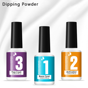 Activateur de poudre acrylique 12 ml à marque privée, gel UV, couche de finition et de base à séchage rapide pour poudre à ongles - Product Image 1